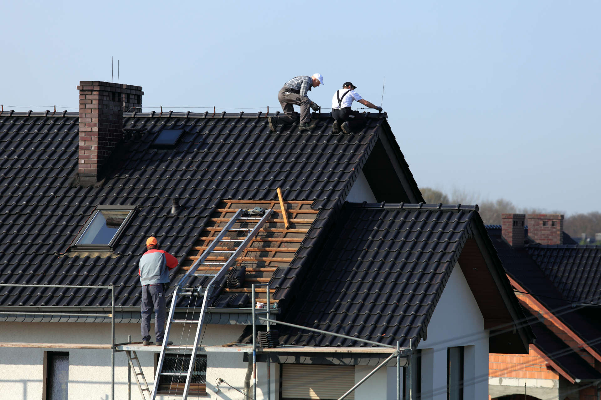 black roof repair